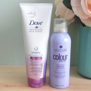 2pc LaCoupe Volume Shine mousse + Dove rejuvenated